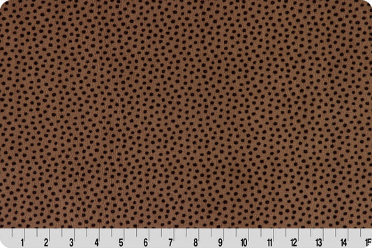 MINKY - 90" Extra Wide COCOA DOTTIE Cuddle Minky from Shannon Fabrics
