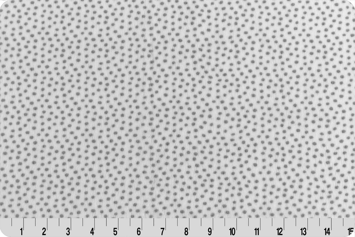 MINKY - 90" Extra Wide SILVER DOTTIE Cuddle Minky from Shannon Fabrics