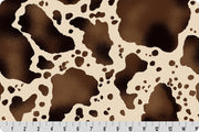 Minky - Mustang Digital Cuddle Brown From Shannon Fabrics - 60" Wide