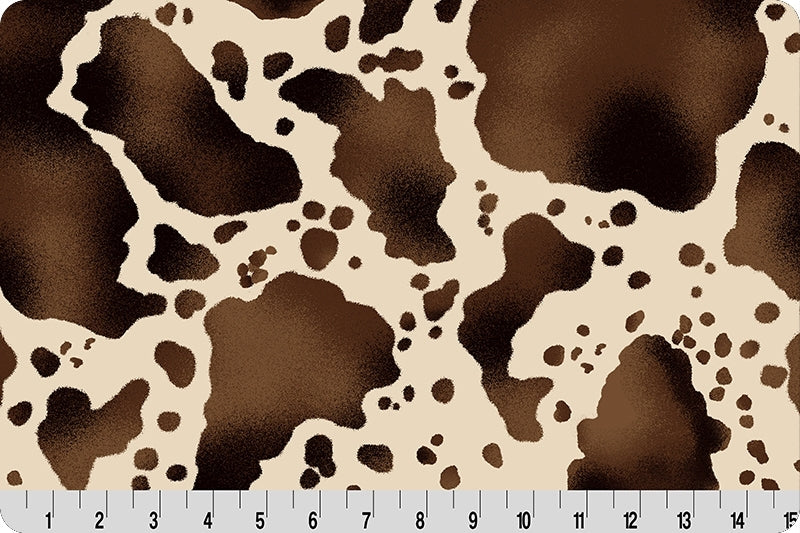 Minky - Mustang Digital Cuddle Brown From Shannon Fabrics - 60" Wide