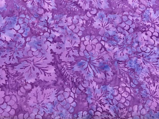 Purple Batik Fabric Bundle - 10 High Quality Cotton Quilt Fabrics | Choose Your Cut