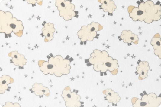 Minky - Baaa Digital Cuddle Ivory From Shannon Fabrics