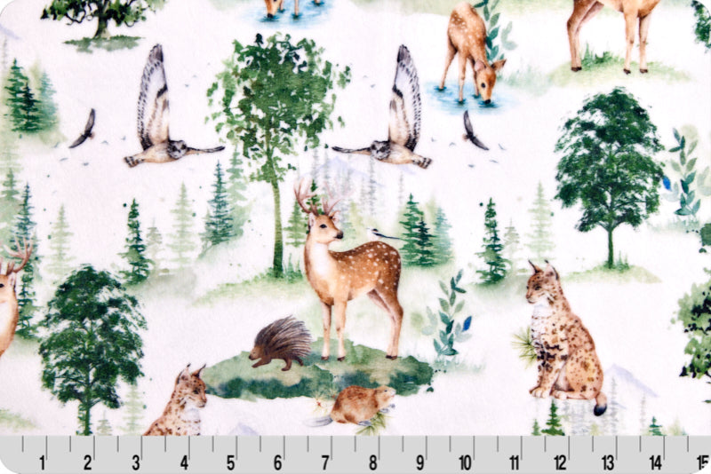 Minky - Call Of The Wild Digital Cuddle Ivy From Shannon Fabrics - 60" Wide