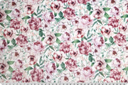 Minky - Country Floral Digital Cuddle Rosewater From Shannon Fabrics - 60" Wide