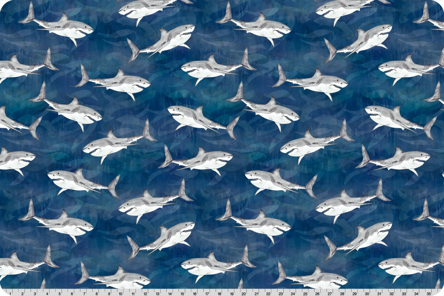Minky -Deep Dive Digital Cuddle Multi From Shannon Fabrics - 60" Wide