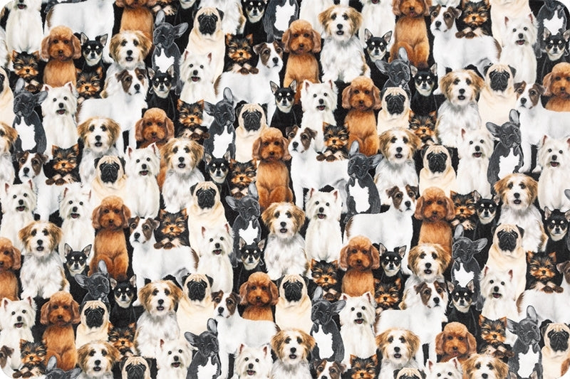 Minky - Dog-Pile Digital Cuddle Beige From Shannon Fabrics - 60" Wide
