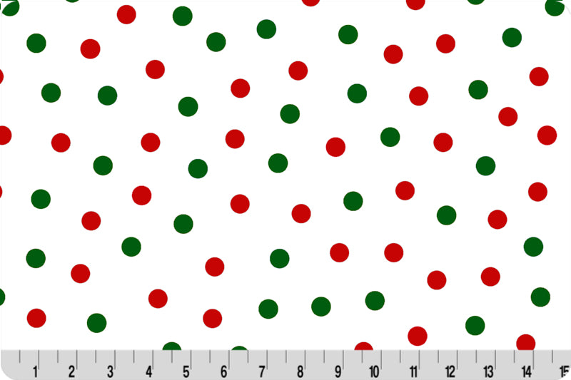 Minky - Dot Digital Cuddle Christmas From Shannon Fabrics - 60" Wide