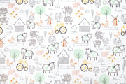 Minky - E-I-E-I-O Digital Cuddle Seaspray From Shannon Fabrics - 60" Wide