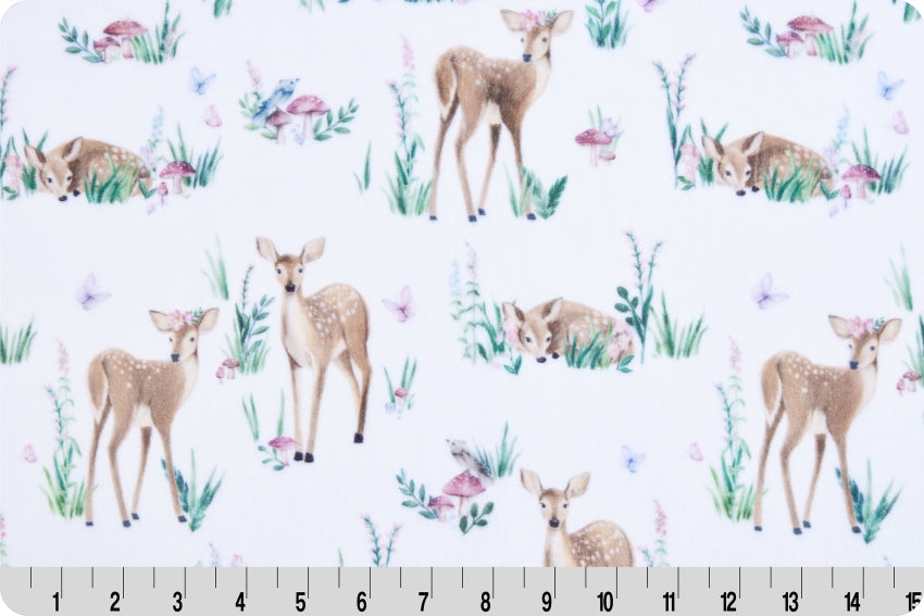 Minky - Fawn Of You Digital Cuddle Multi From Shannon Fabrics - 60" Wide