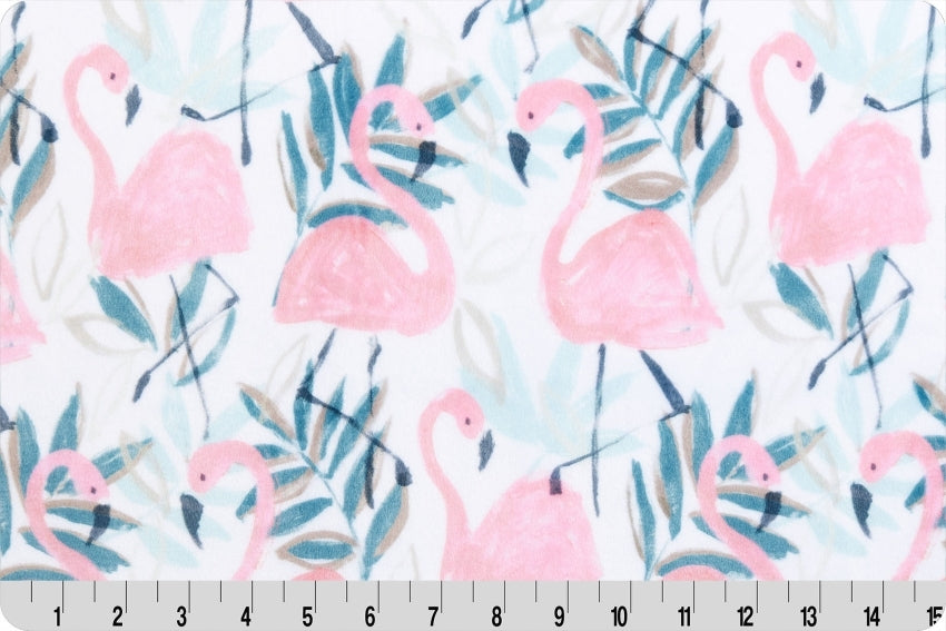 Minky - Flock Party Digital Cuddle Spruce From Shannon Fabrics