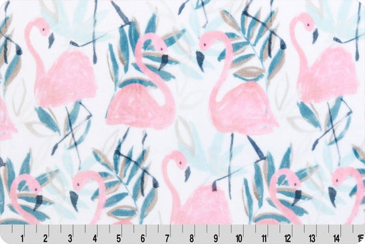 Minky - Flock Party Digital Cuddle Spruce From Shannon Fabrics