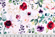 Minky - Flora And Fauna Digital Cuddle Multi From Shannon Fabrics - 60" Wide