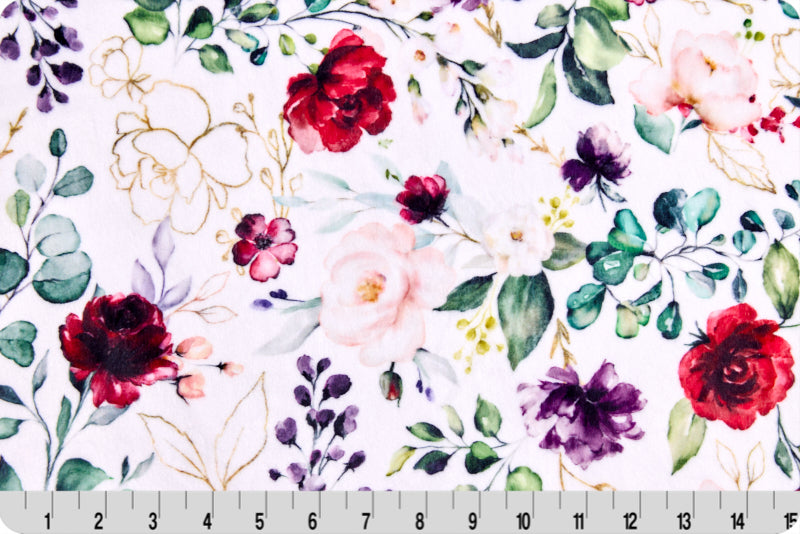 Minky - Flora And Fauna Digital Cuddle Multi From Shannon Fabrics - 60" Wide