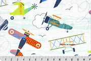 Minky - Fly With Me Digital Cuddle Aruba From Shannon Fabrics - 60" Wide