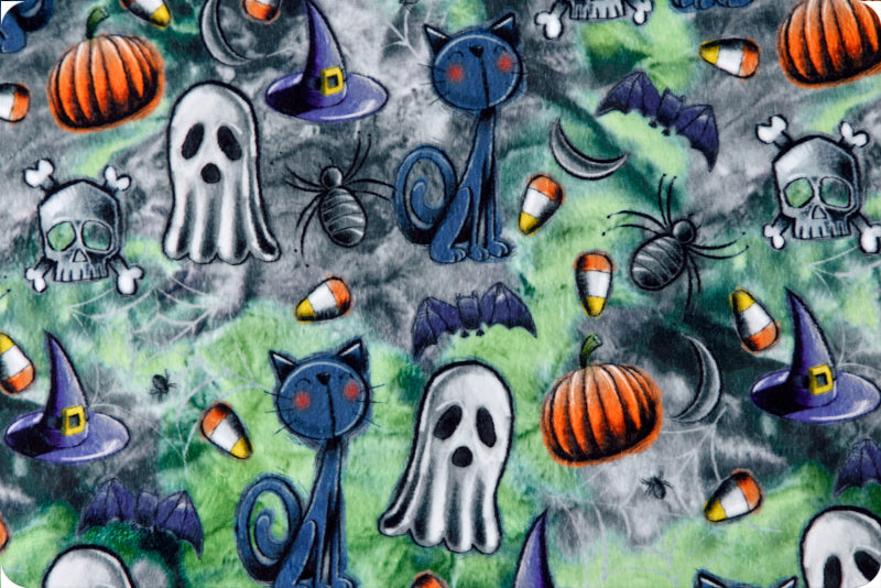 Minky - Fright Fest Digital Cuddle Multi From Shannon Fabrics