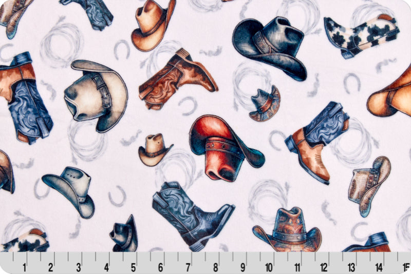 Minky - Gone Country Digital Cuddle Woodland From Shannon Fabrics - 60" Wide