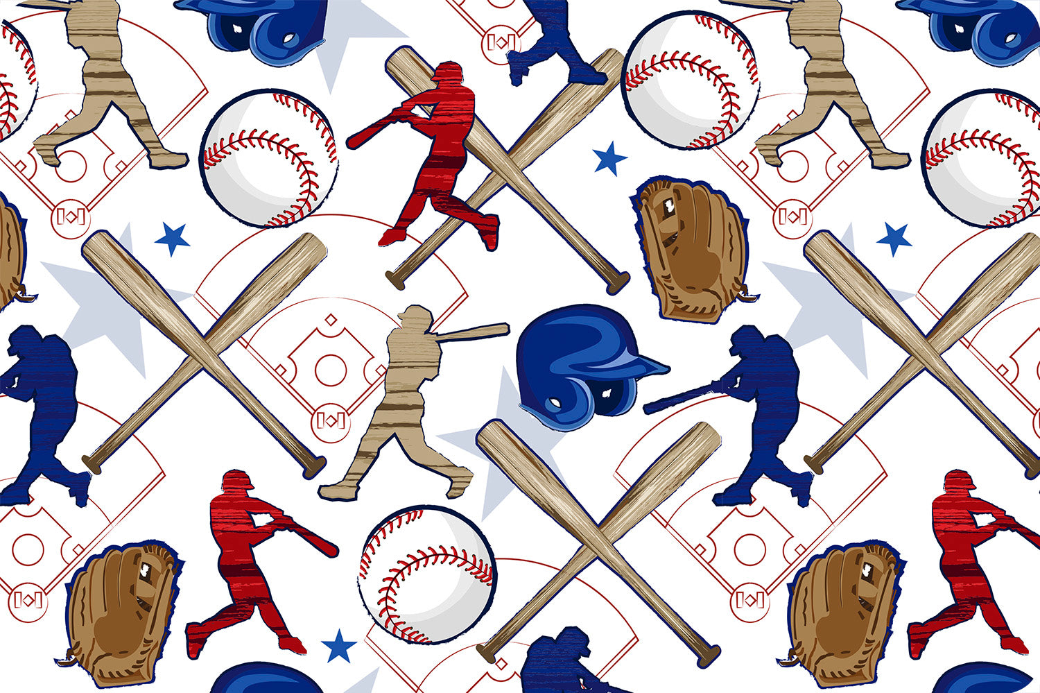 Minky - GRAND SLAM Digital Cuddle Snow From Shannon Fabrics - 60" Wide