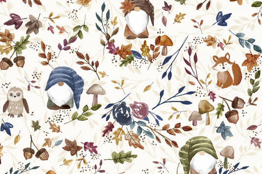 Minky - Harvest Gnomes Digital Cuddle Multi From Shannon Fabrics