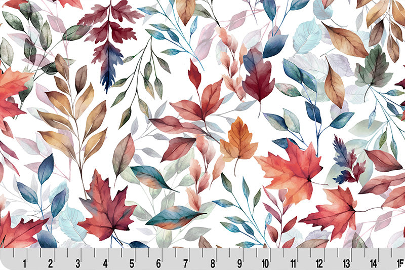 Minky - HARVEST HUES Digital Cuddle Multi From Shannon Fabrics - 60" Wide