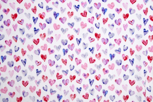 Minky - Heart Hues Digital Cuddle Multi From Shannon Fabrics