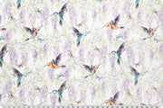 Minky - Hummingbird Digital Cuddle Multi From Shannon Fabrics - 60" Wide