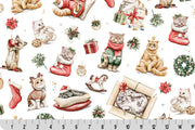 Minky - Jingle Paws Digital Cuddle Multi From Shannon Fabrics - 60" Wide