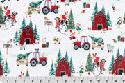 Minky - Jolly Tree Farm Digital Cuddle Cardinal From Shannon Fabrics - 60" Wide