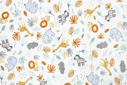 Minky - Jungle Friends Digital Cuddle Dusty Blue From Shannon Fabrics - 60" Wide