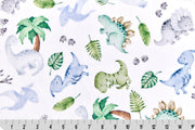 Minky - Lil Dinos Digital Cuddle Ivy From Shannon Fabrics - 60" Wide