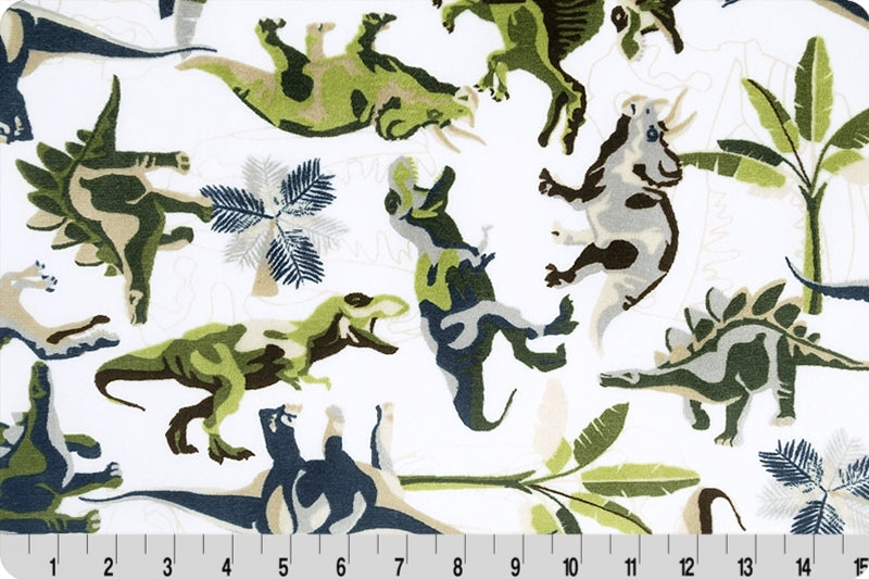 Minky - Lost World Digital Cuddle Sand From Shannon Fabrics - 60" Wide