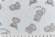 Minky - Love You Digital Cuddle Aruba From Shannon Fabrics - 60" Wide