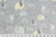 Minky - Mama And Me Digital Cuddle Gray From Shannon Fabrics - 60" Wide
