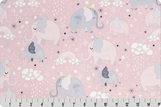 Minky - Mama And Me Digital Cuddle Rosewater From Shannon Fabrics
