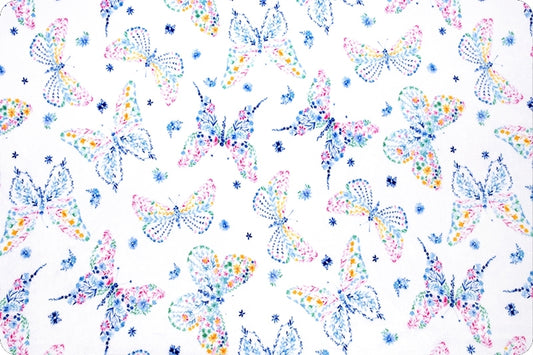 Minky - Mariposa Digital Cuddle Snow From Shannon Fabrics