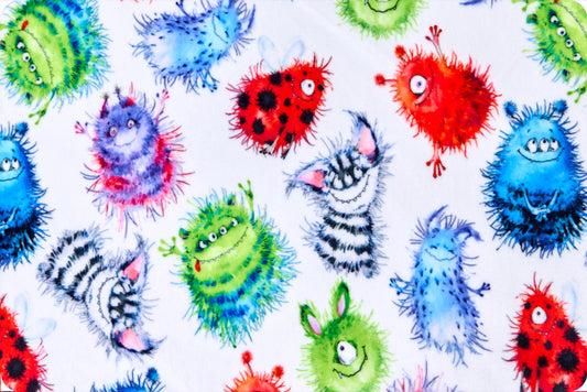 Minky - Monster Bash Digital Cuddle Multi From Shannon Fabrics