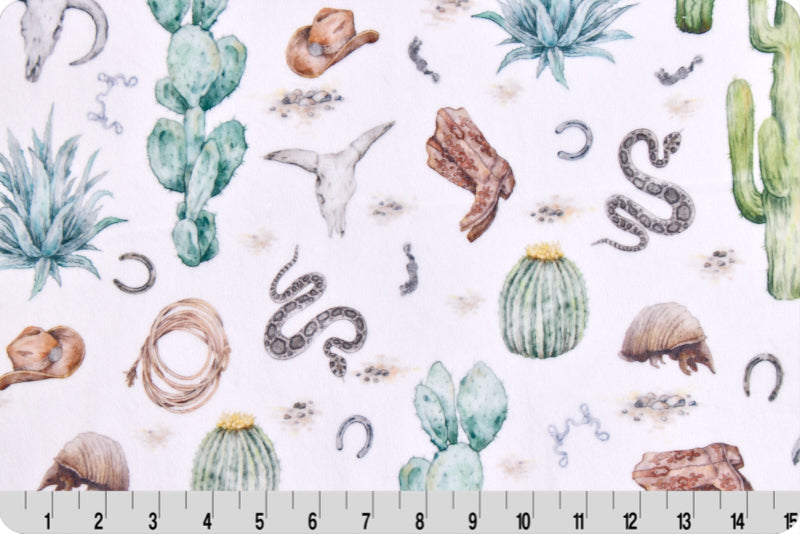 Minky - Old West Trail Digital Cuddle Multi From Shannon Fabrics - 60" Wide