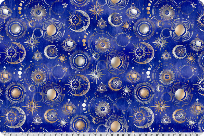 Minky - Oracle Skies Digital Cuddle Multi From Shannon Fabrics - 60" Wide
