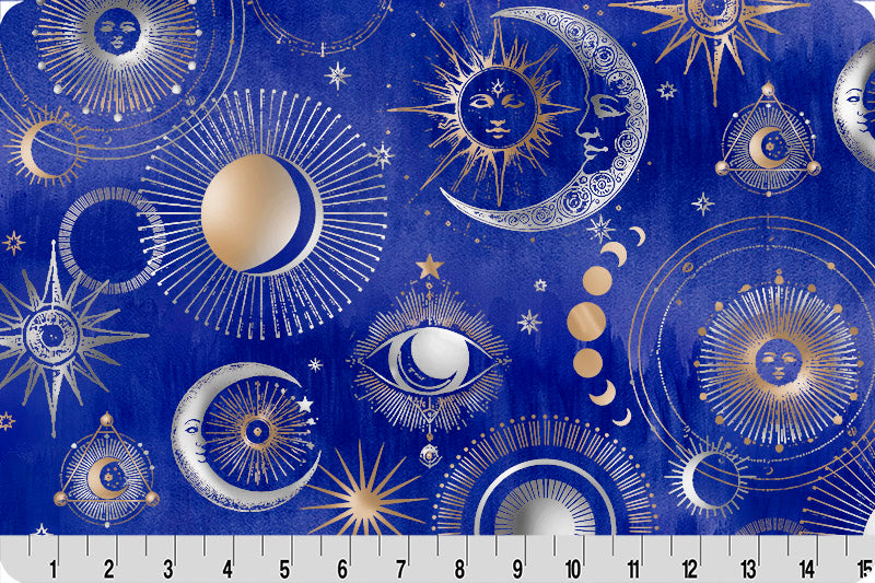 Minky - Oracle Skies Digital Cuddle Multi From Shannon Fabrics - 60" Wide