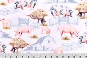 Minky - Pig Pen Digital Cuddle Multi From Shannon Fabrics - 60" Wide