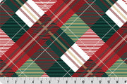 Minky - Plaid Tidings Digital Cuddle Multi From Shannon Fabrics - 60" Wide