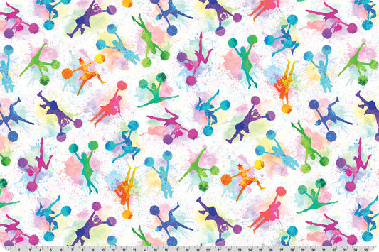Minky - POM POM SQUAD Digital Cuddle Snow From Shannon Fabric