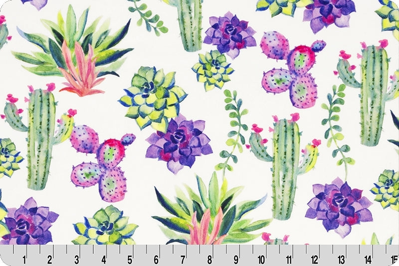 Minky - Prickle Digital Cuddle Basil From Shannon Fabrics