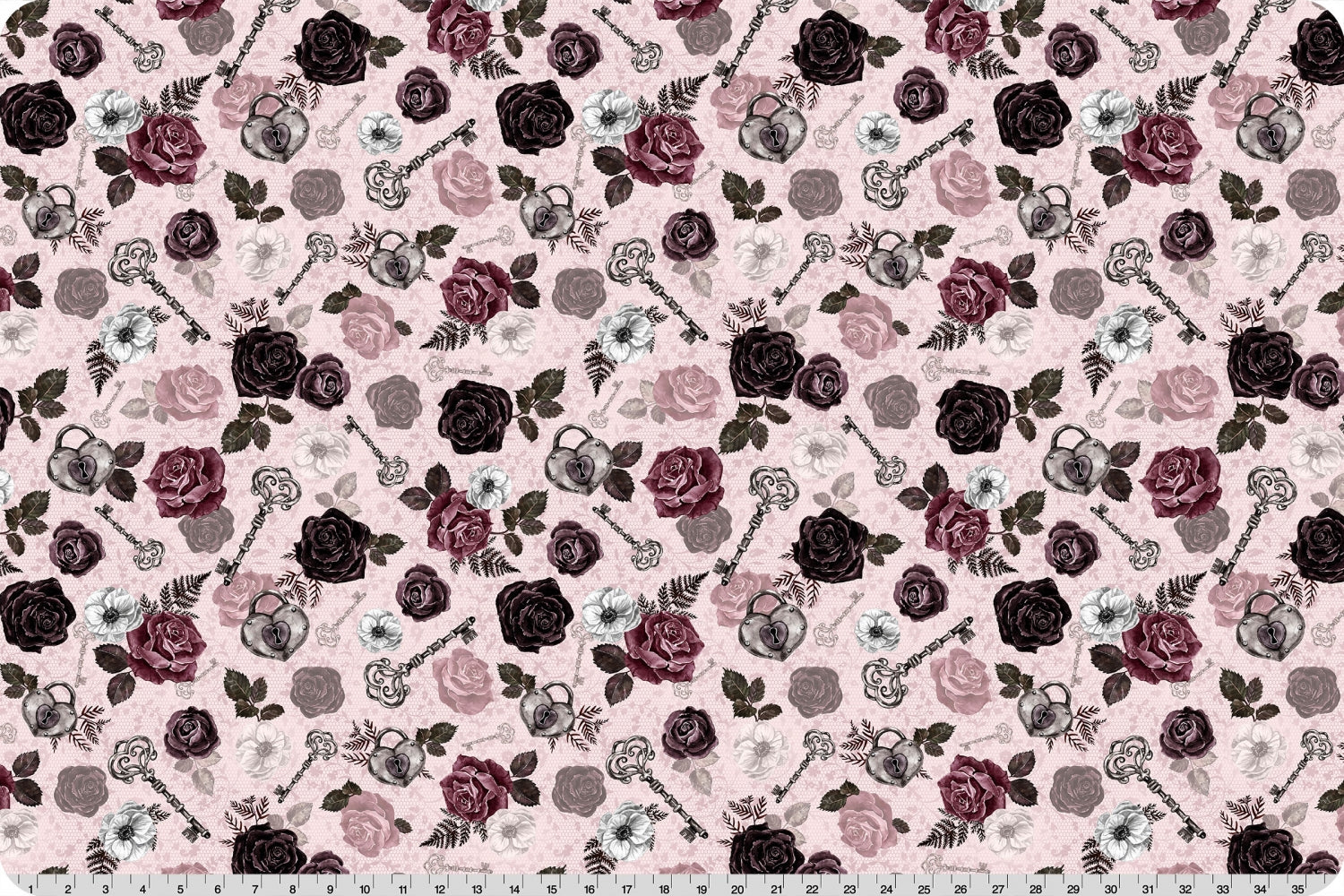 Minky -Secret Crush Digital Cuddle Natural From Shannon Fabrics - 60" Wide