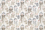 Minky - Snow Day Digital Cuddle Simply Taupe From Shannon Fabrics - 60" Wide