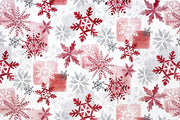 Minky - Snowfall Digital Cuddle Scarlet From Shannon Fabrics - 60" Wide