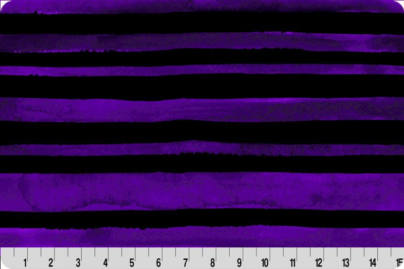 Minky - DISCONTINUED- Stripe Digital Cuddle Purple/Black From Shannon Fabrics