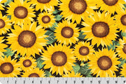 Minky - Sunflower Digital Cuddle Marigold From Shannon Fabrics - 60" Wide