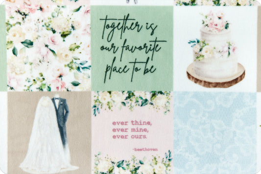 Minky - The Vow Digital Cuddle Rosewater From Shannon Fabrics