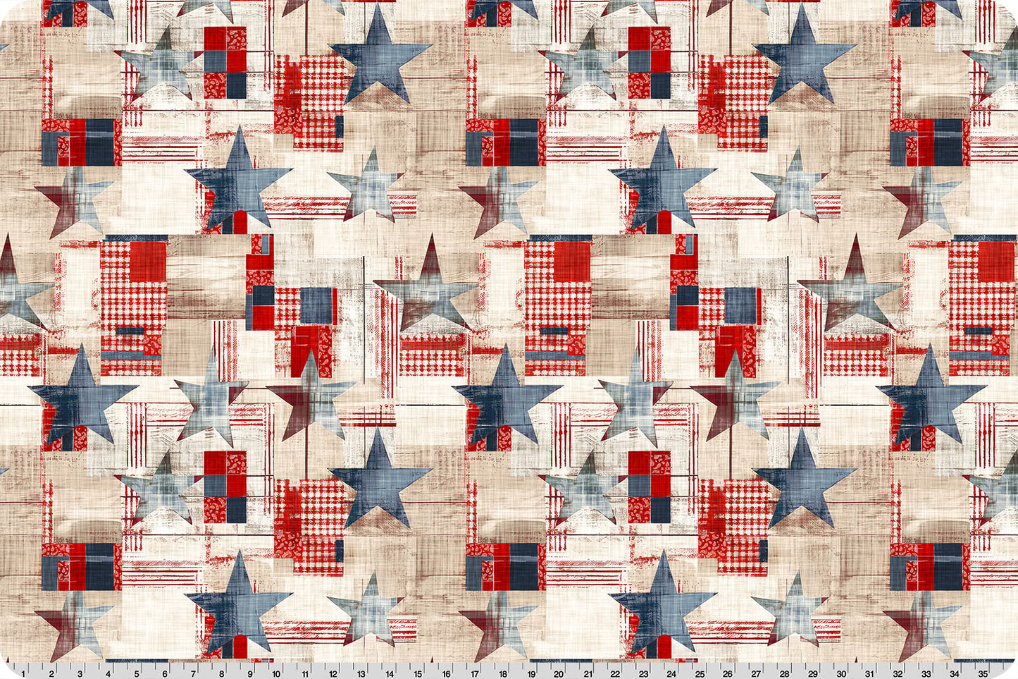 Minky - TIMELESS LIBERTY Digital Cuddle Snow From Shannon Fabric