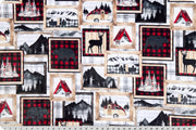 Minky - Trail Mix Digital Cuddle Scarlet From Shannon Fabrics - 60" Wide